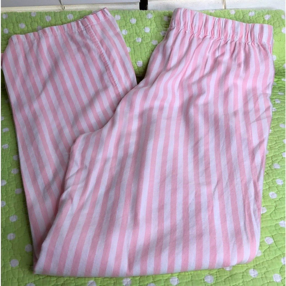 Victoria’s Secret pink and white stripe  pj pants